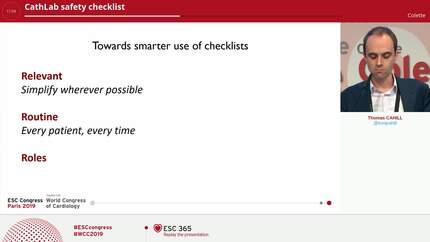 CathLab safety checklist