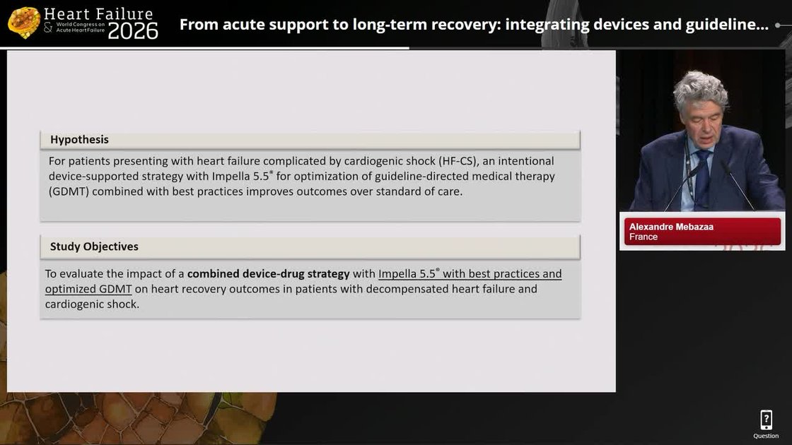 ESC 365 - From acute support to long-term recovery: integrating devices ...