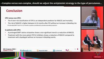 Complex versus non-complex, should we adjust the antiplatelet strategy to the type of percutaneous coronary intervention? Results from a real world PCI population