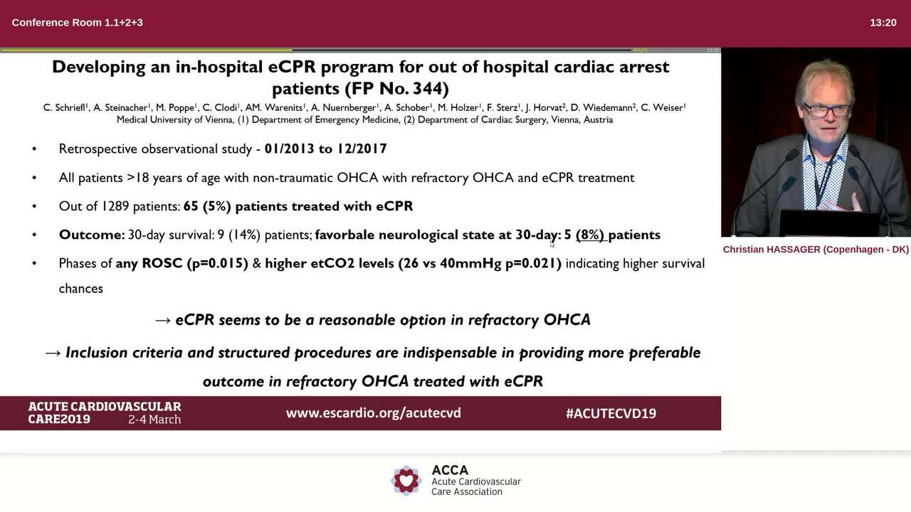 Cardiac arrest and cardiogenic shock.
