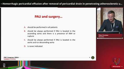 Hemorrhagic pericardial effusion after removal of pericardial drain in penetrating atherosclerotic ulcer of the ascending aorta with pseudoaneurysm