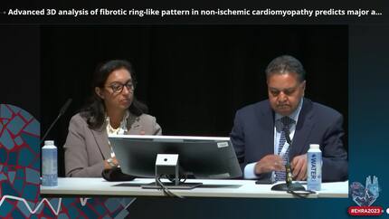 Advanced 3D analysis of fibrotic ring-like pattern in non-ischemic cardiomyopathy predicts major arrhythmic events