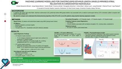Machine learning modelling for cavotricuspid isthmus length unveils impaired atrial relaxation in cardioverted individuals