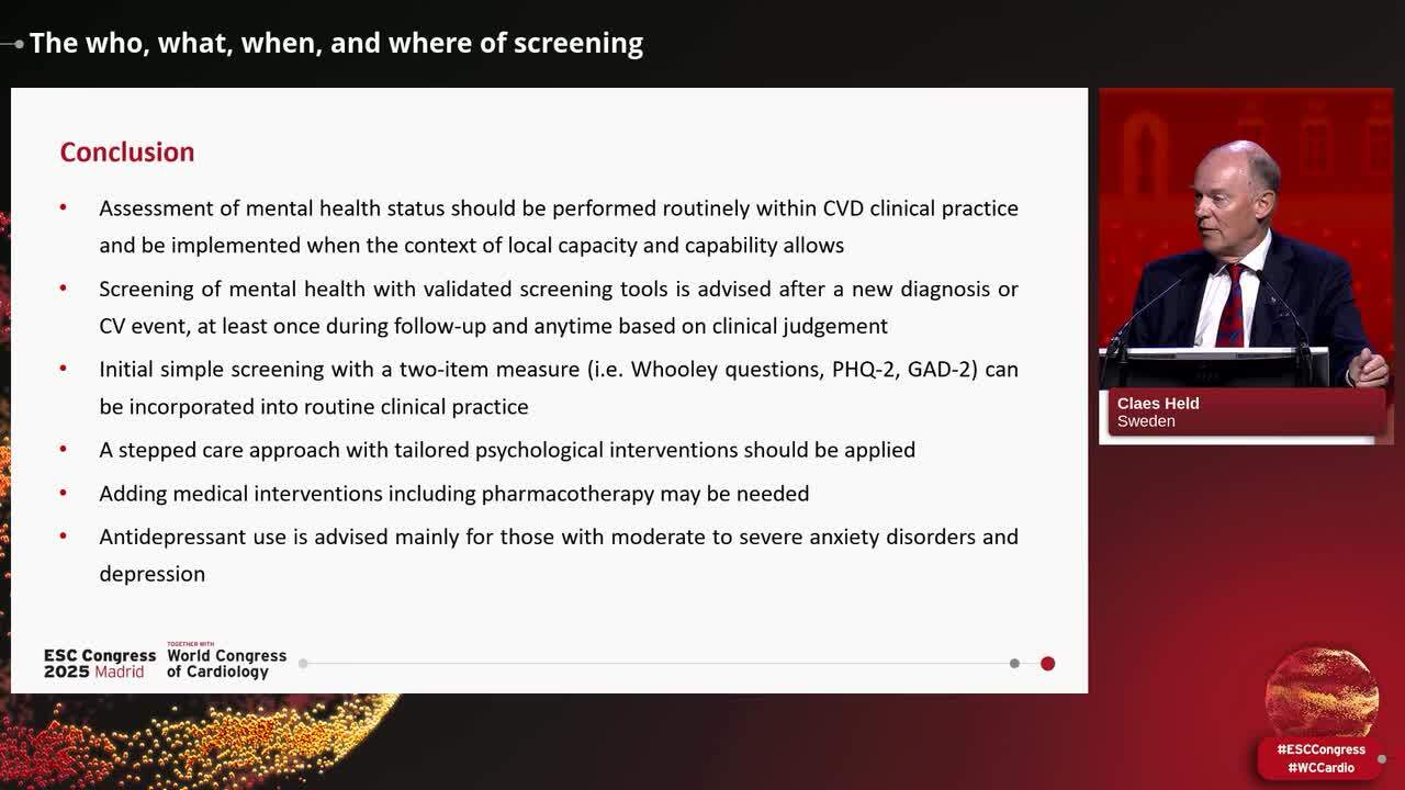 2025 ESC Consensus Statement on Mental Health and Cardiovascular Disease