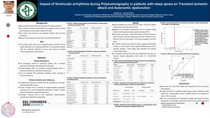 Impact of ventricular arrhythmia during polysomnography in patients with sleep apnea on transient ischemic attack and autonomic dysfunction