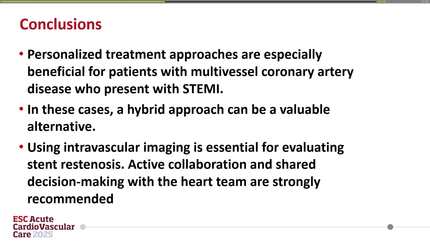 Management of non-IRA stent restenosis in patient presenting with STEMI 