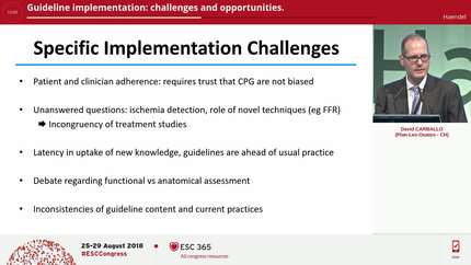 Guideline implementation: challenges and opportunities.