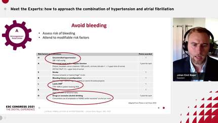 Treatment of atrial fibrillation in hypertension.