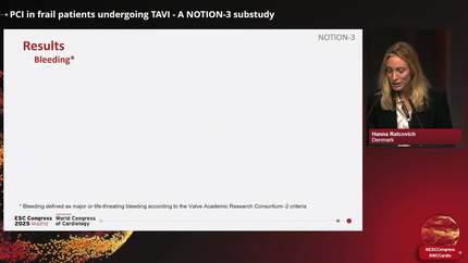 PCI in frail patients undergoing TAVI - A NOTION-3 substudy