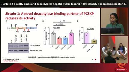 Sirtuin-1 directly binds and deacetylates hepatic PCSK9 to inhibit low-density lipoprotein receptor degradation
