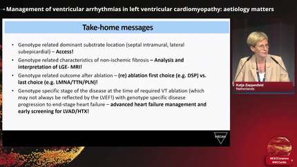 Treating ventricular arrhythmias in cardiomyopathy: aetiology and timing matter!