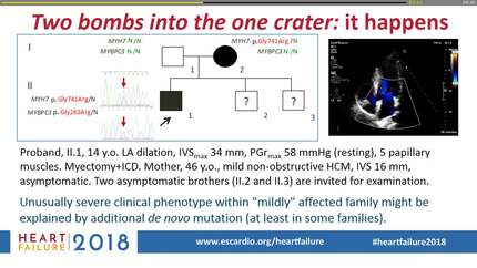 De novo mutation rate in patients with hypertrophic cardiomyopathy and left ventricular non-compaction.