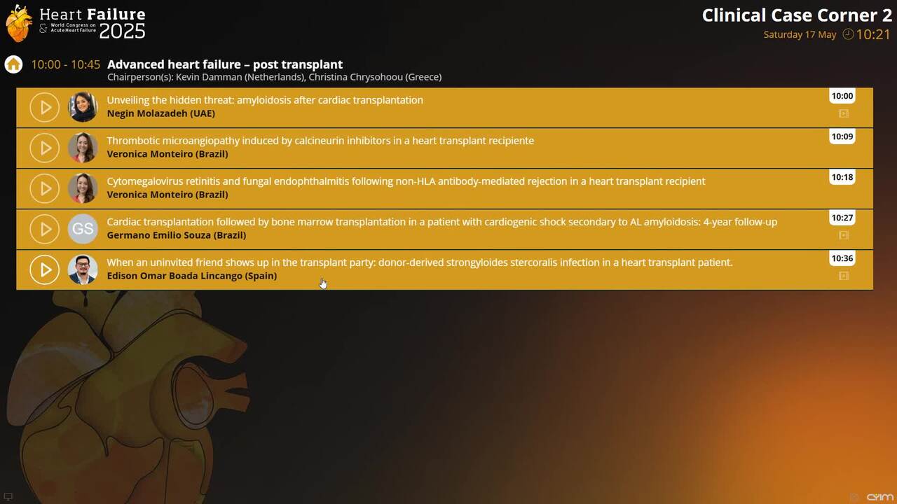 Advanced heart failure – post transplant