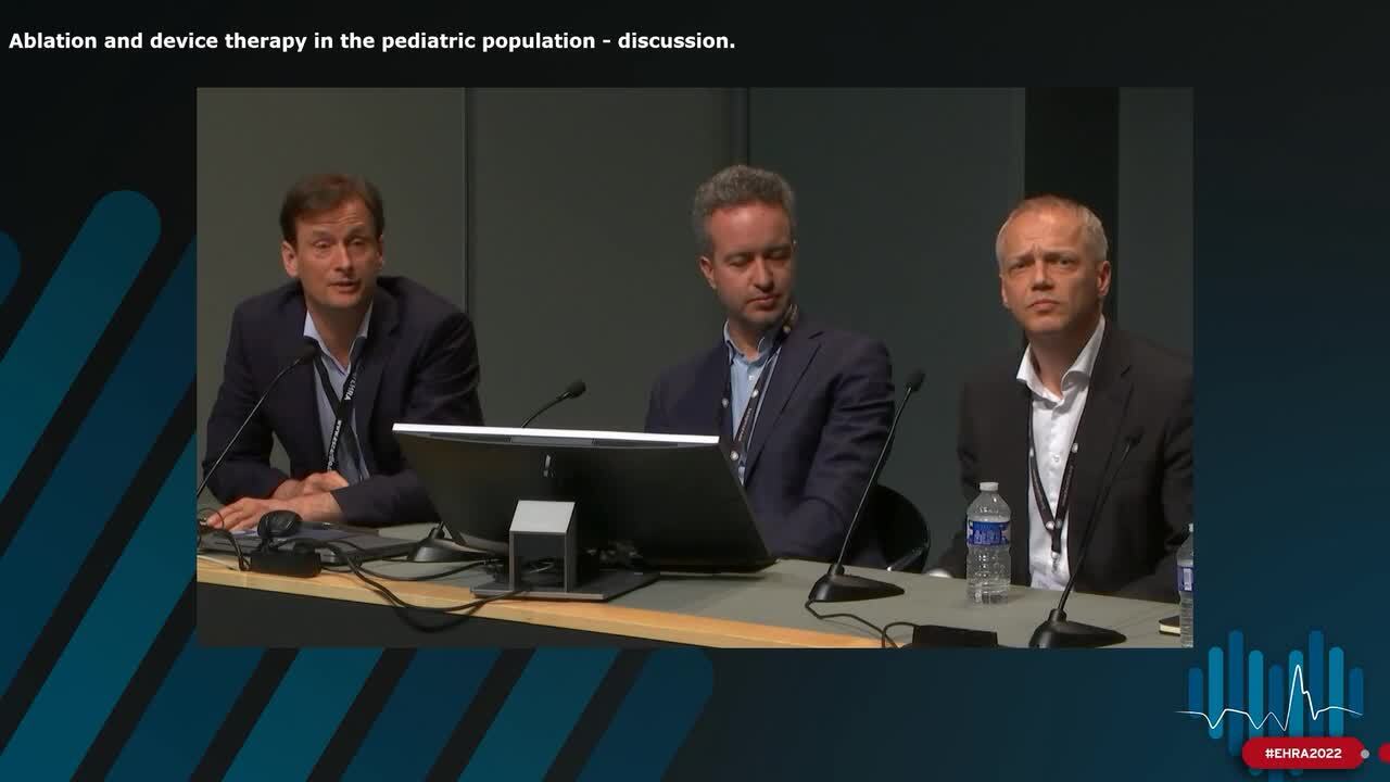Ablation and device therapy in the pediatric population - discussion.