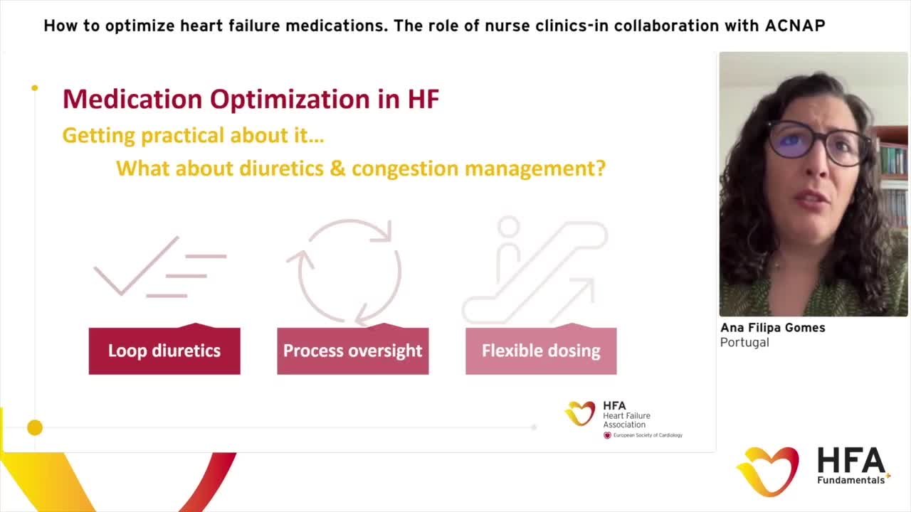 HFA Fundamentals+ How to: Optimize heart failure medications. The role of nurse clinics - in collaboration with ACNAP