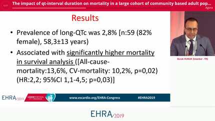 The impact of qt-interval duration on mortality in a large cohort of community based adult population with a long term follow-up