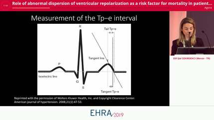 Role of abnormal dispersion of ventricular repolarization as a risk factor for mortality in patients with noncompaction cardiomyopathy