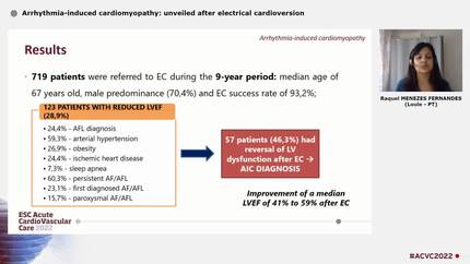 Arrhythmia-induced cardiomyopathy: unveiled after electrical cardioversion