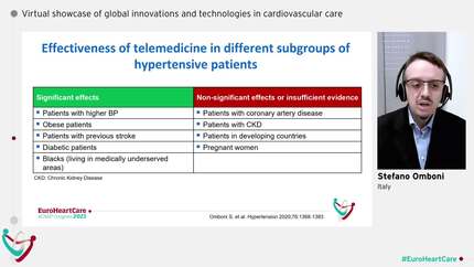 Connected health in hypertension management.