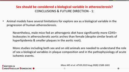 Sex-specific effects in cardiovascular disease