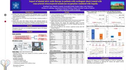 Impact of inhaled nitric oxide therapy in patients with cardiogenic shock treated with veno-arterial extracorporeal membrane oxygenation combined with Impella