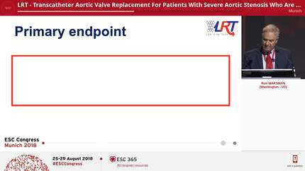 LRT - Transcatheter Aortic Valve Replacement For Patients With Severe Aortic Stenosis Who Are At Low Risk For Mortality: Results From The Prospective Multicenter LRT Clinical Trial