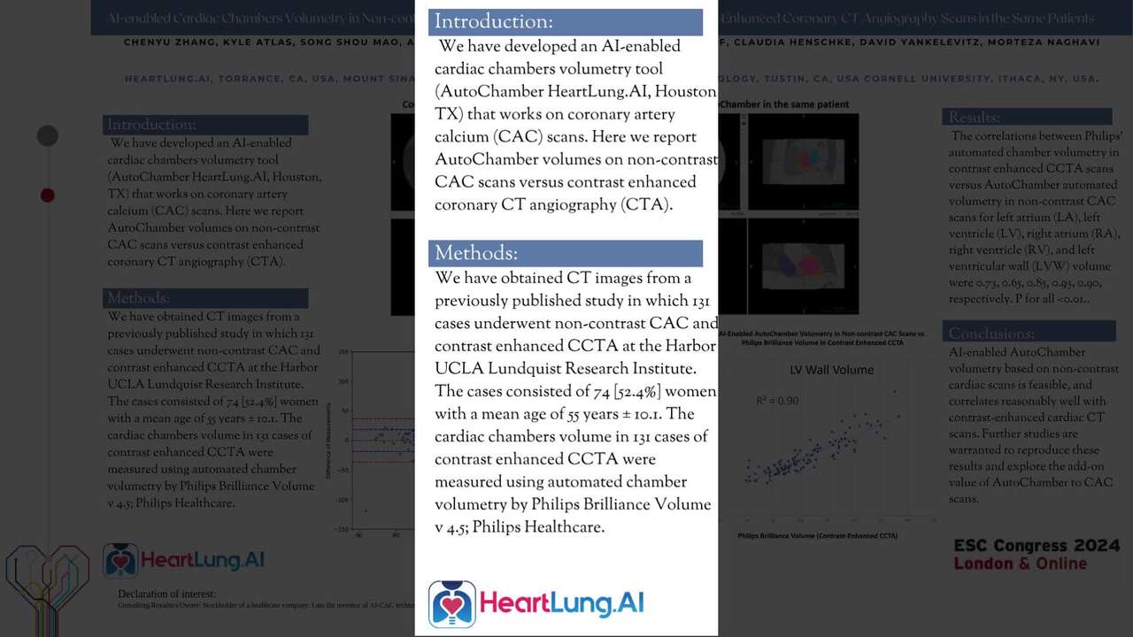 AI-enabled cardiac chambers volumetry in non-contrast coronary artery calcium CT scans vs. contrast-enhanced coronary CT angiography scans in the same patients