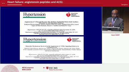 Heart failure: angiotensin peptides and ACE2.