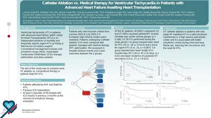 Multicenter analysis of catheter ablation of ventricular tachycardia in end-stage heart failure patients awaiting heart transplantation