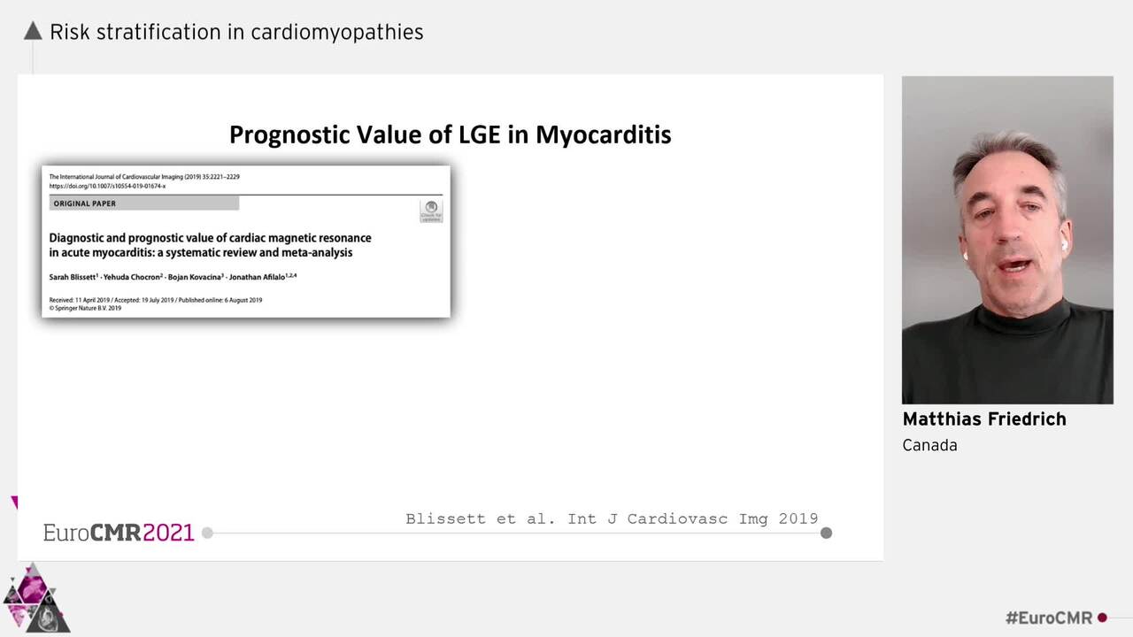 Risk stratification in cardiomyopathies