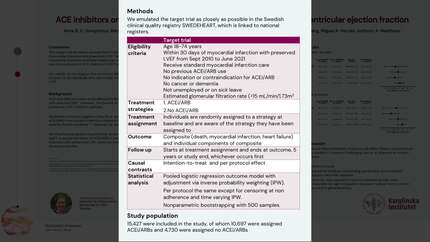 ACEi/ARB treatment in patients with myocardial infarction and preserved left ventricular ejection fraction does not confer a benefit: a target trial emulation