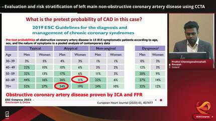 Evaluation and risk stratification of left main non-obstructive coronary artery disease using CCTA