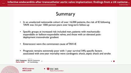 Infective endocarditis after transcatheter aortic valve implantation: findings from a UK nationwide linkage study 
