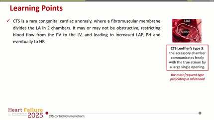 De novo heart failure at sixty-three: a case of Cor triatriatum sinistrum