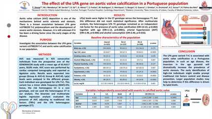 The effect of the LPA gene on aortic valve calcification in a Portuguese population
