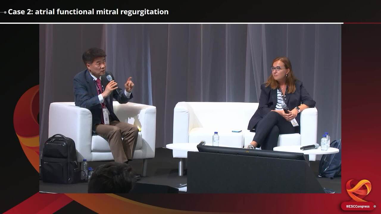 Case 2: atrial functional mitral regurgitation