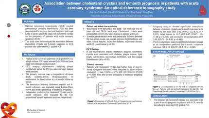 Association between cholesterol crystals and 6-month prognosis in patients with acute coronary syndrome: an optical coherence tomography study