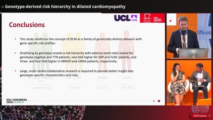 Genotype-derived risk hierarchy in dilated cardiomyopathy