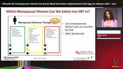 Great Debate: should all menopausal women be prescribed hormone replacement therapy to reduce risk?