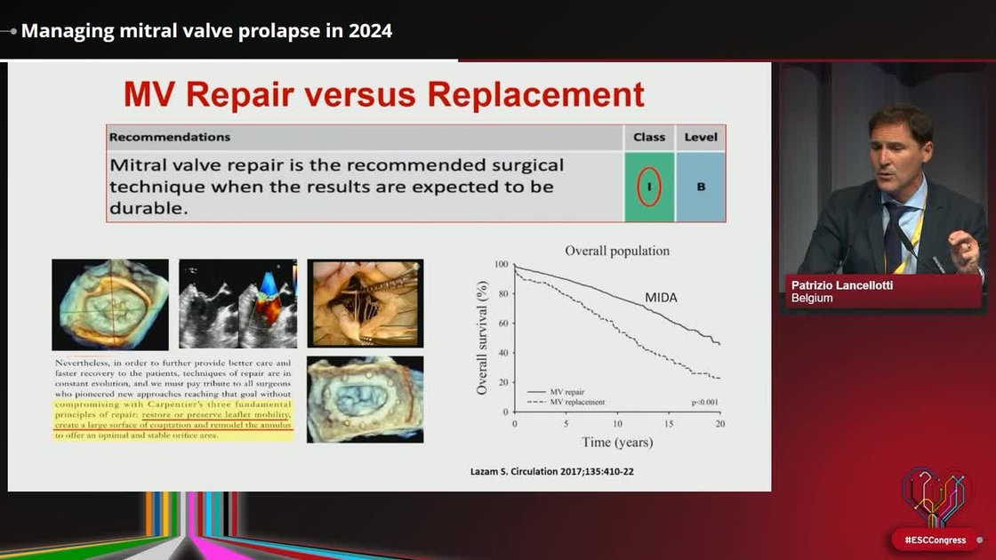 ESC 365 - Managing mitral valve prolapse in 2024