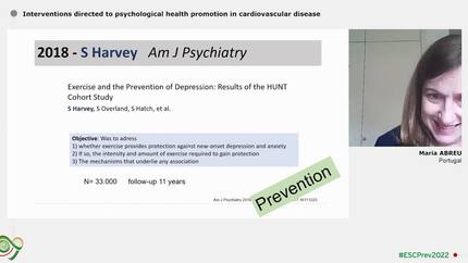 Interventions directed to psychological health promotion in cardiovascular disease