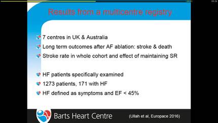Atrial fibrillation and heart failure.