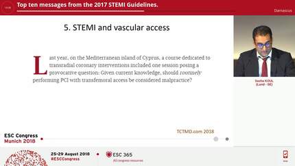 Top ten messages from the 2017 STEMI Guidelines.