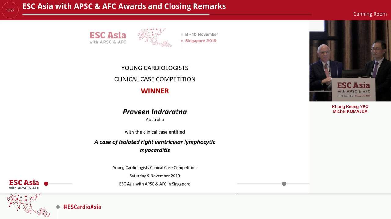 ESC Asia with APSC & AFC Awards and Closing Remarks