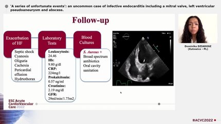 'A series of unfortunate events': an uncommon case of infective endocarditis including a mitral valve, left ventricular pseudoaneurysm and abscess.