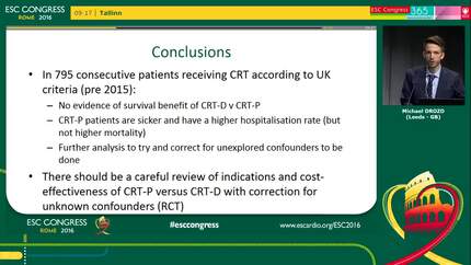 Cardiac resynchronization therapy outcomes in patients with chronic heart failure: CRT-P vs. CRT-D