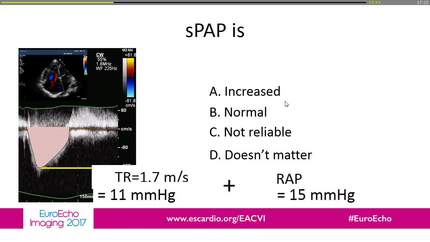 Pulmonary pressures and vascular resistence in pulmonary hypertension.