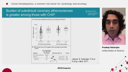 Clonal hematopoiesis, a common risk factor for cardiology and oncology.