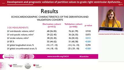 Development and prognostic validation of partition values to grade right ventricular dysfunction severity with three-dimensional echocardiography