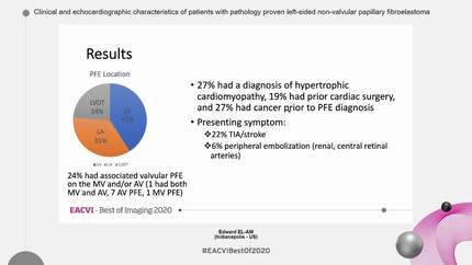 Clinical and echocardiographic characteristics of patients with pathology proven left-sided non-valvular papillary fibroelastoma